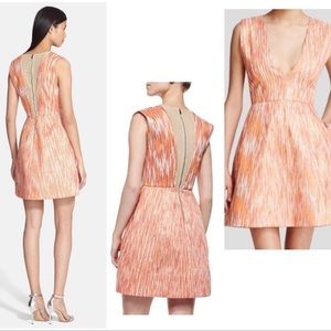 Alice Olivia Orange Pacey Dress 8